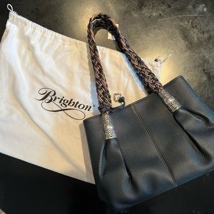 Brighton Bora Bora Black Leather Purse